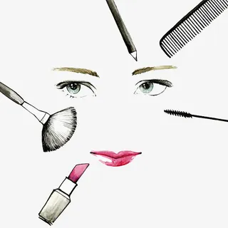 手绘化妆品免抠