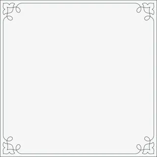 黑色简约花藤框架免抠