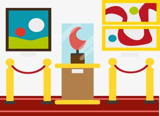 博物馆展览免抠