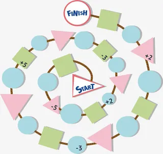 几何图形迷宫图免抠