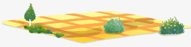 金黄色地坪免抠