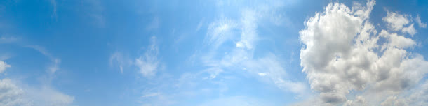 蓝色天空海报素材免抠