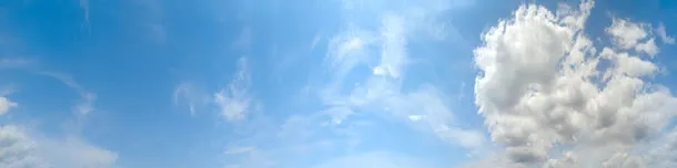 蓝色天空海报素材免抠
