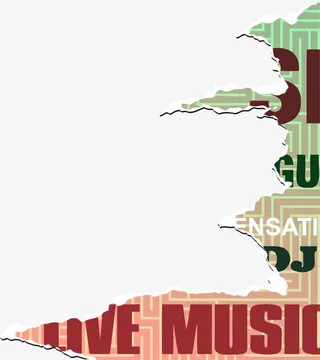 红色简约纹路图案免抠