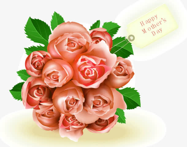 红色玫瑰花免抠