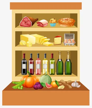 矢量货架免抠