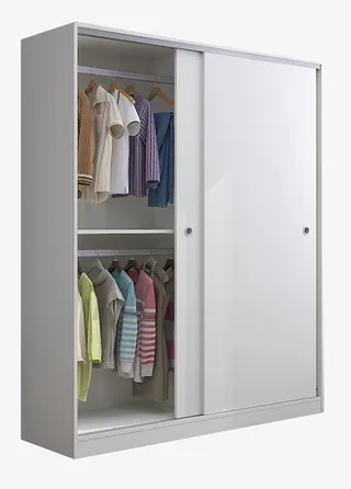 卧室实木简约移门衣柜免抠