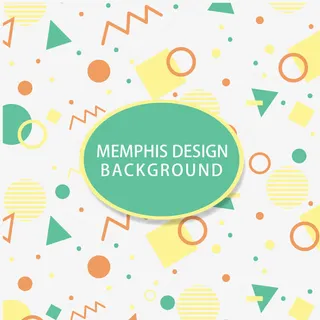 几何元素组合邀请函模板设计免抠