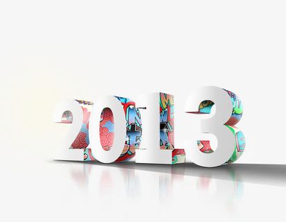 2013年艺术字免抠