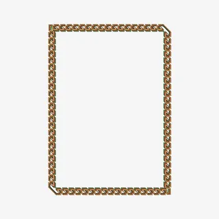 棕色中国风边框免抠