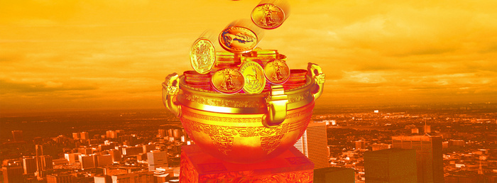 金融财经商务banner背景高清