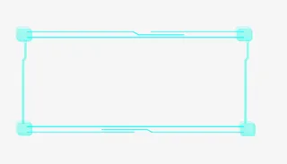 未来科技感框线免抠