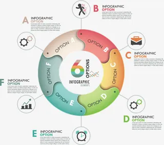 矢量几何流程表免抠