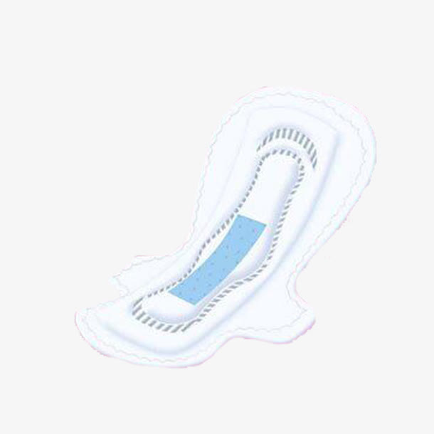 现代简约透明卡通卫生巾免抠
