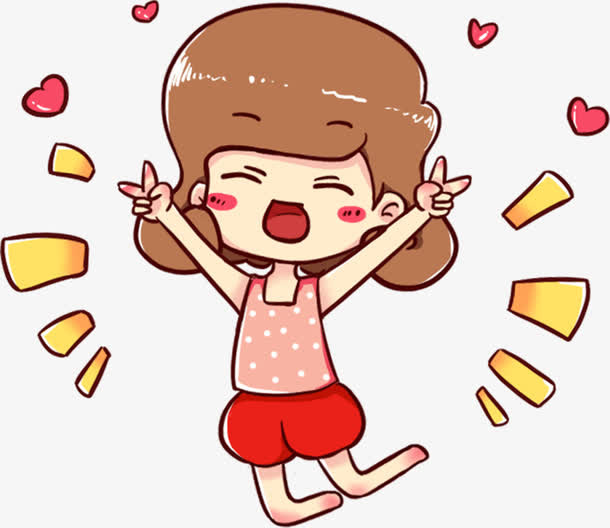 卡通可爱女孩免抠