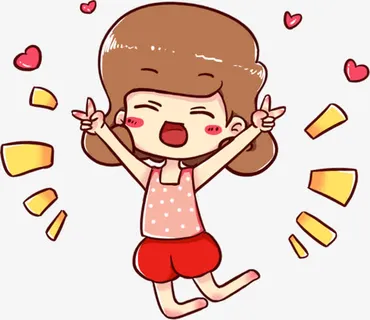 卡通可爱女孩免抠