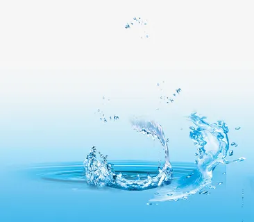 蓝色浪花背景装饰效果