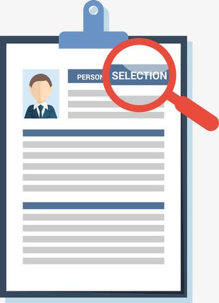 矢量一份简历免抠