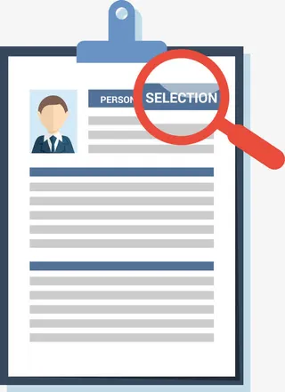 矢量一份简历免抠