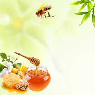 蜂蜜糖浆简约清新PSD分层主图背景素材高清