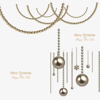 精美圣诞吊球banner矢量图