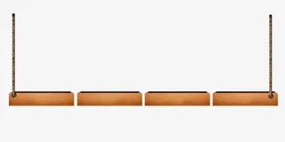 实木吊牌优惠券促销边框免抠