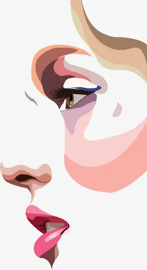 矢量手绘人脸免抠