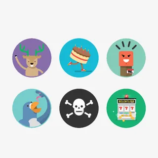 扁平元素卡通素材免抠