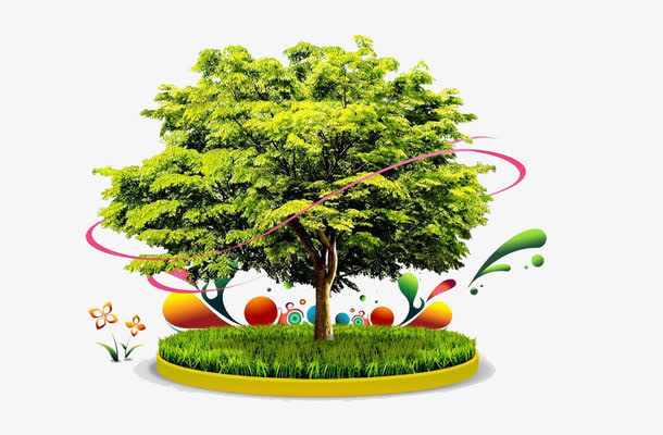 植树节促销素材免抠