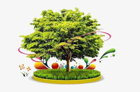 植树节促销素材免抠