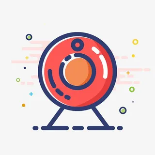 圆形mbe风格ui免抠素材免抠