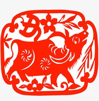 牛年剪纸免抠