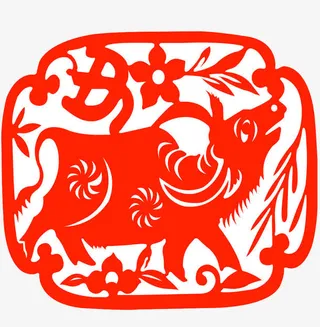 牛年剪纸免抠