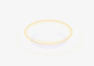 黄色圆环光效效果元素免抠