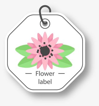 白色服饰吊牌免抠