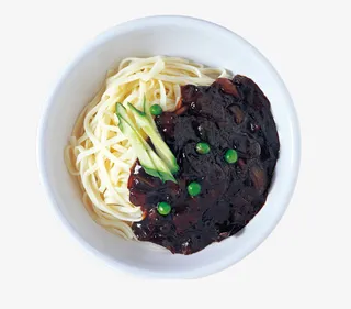 风味韩国炸酱面PNG免抠