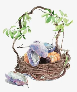 一篮子蔬菜免抠