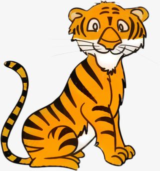 2022虎年卡通元素老虎素材免抠