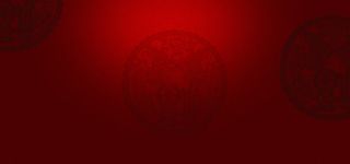 中国剪纸深红色宽屏免抠