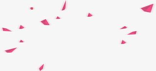 不规则几何图形花瓣彩纸免抠