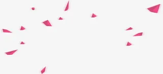 不规则几何图形花瓣彩纸免抠