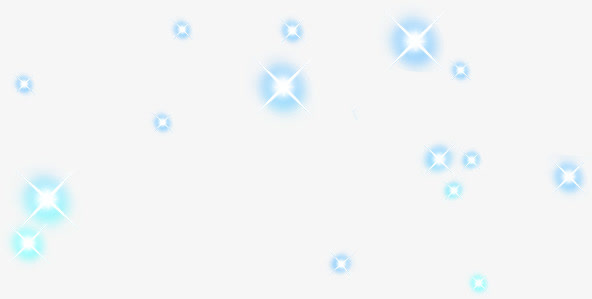 创意合成蓝色的星光效果免抠
