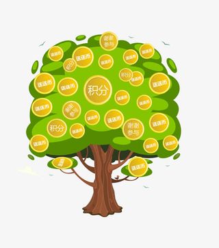 摇钱树免抠