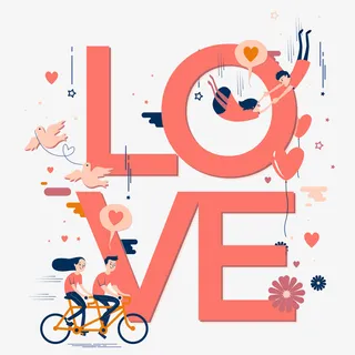 创意英文艺术字元素免抠