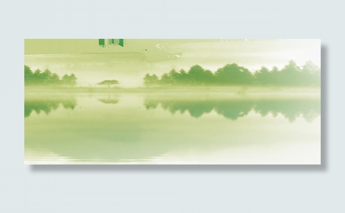 山水画美景海洋树林免抠