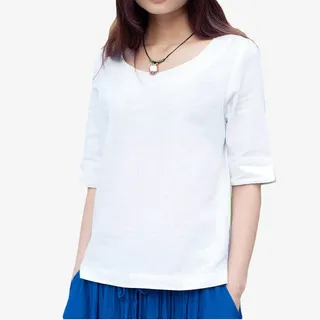 中国风棉麻女装免抠