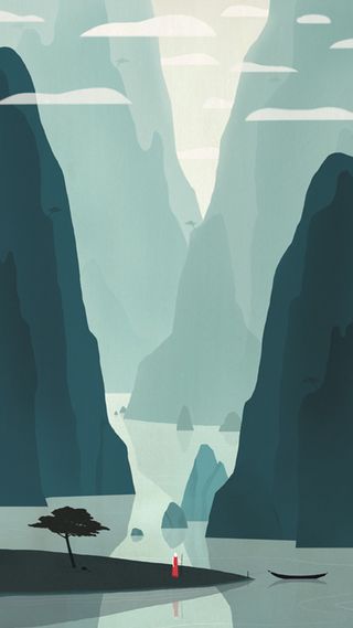 大气简约插画H5背景高清