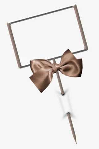 蝴蝶结别针边框免抠