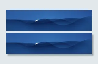 商务简约风格banner设计高清