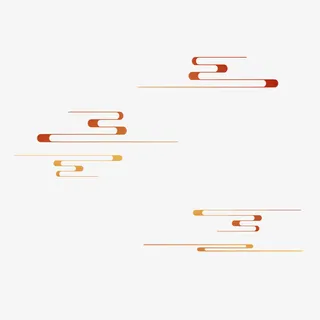 祥云 金色 国潮 金色祥云免抠